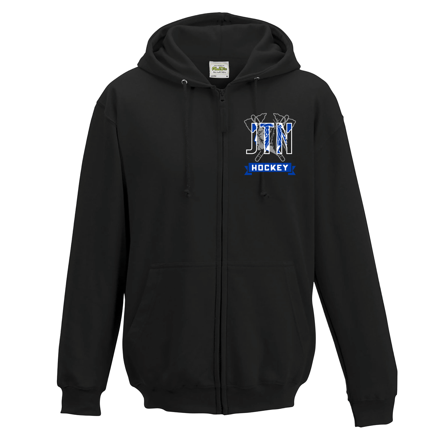 3rds Black Zip Up Hoodie