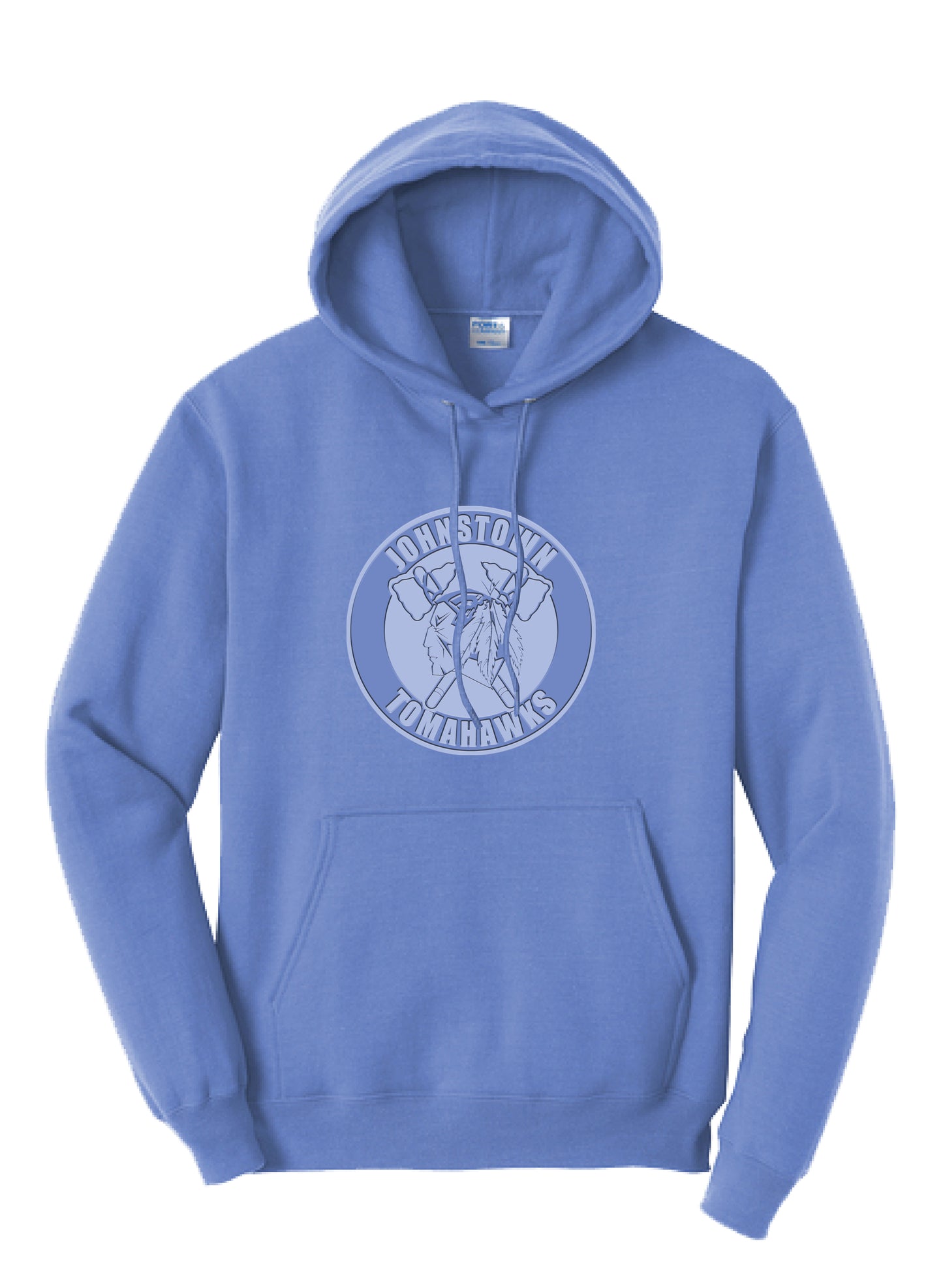 Embossed Baby Blue Hoodie