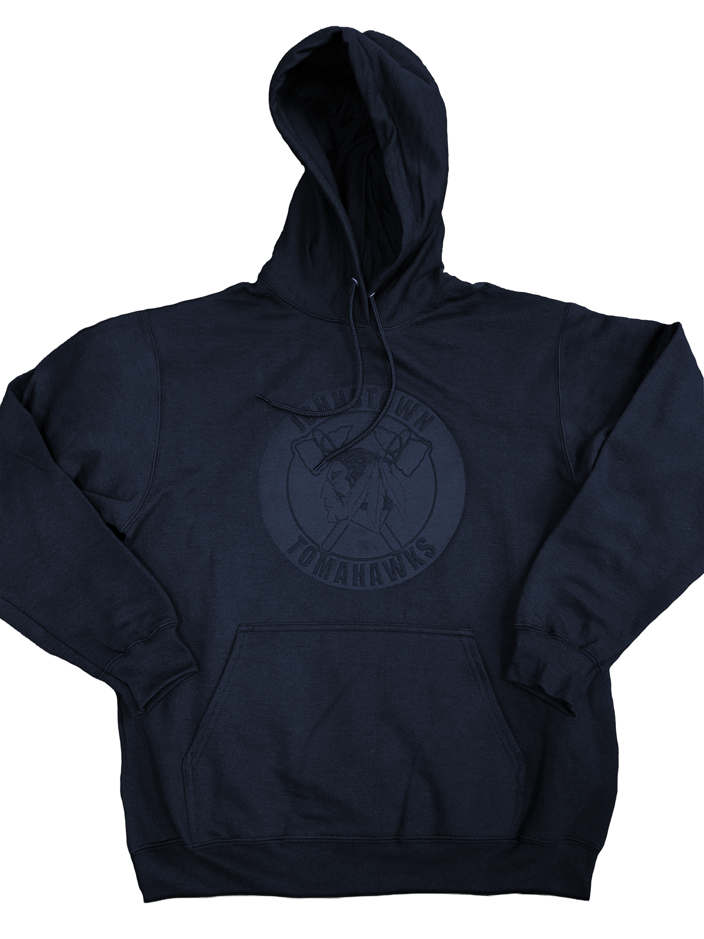 Embossed Navy Hoodie