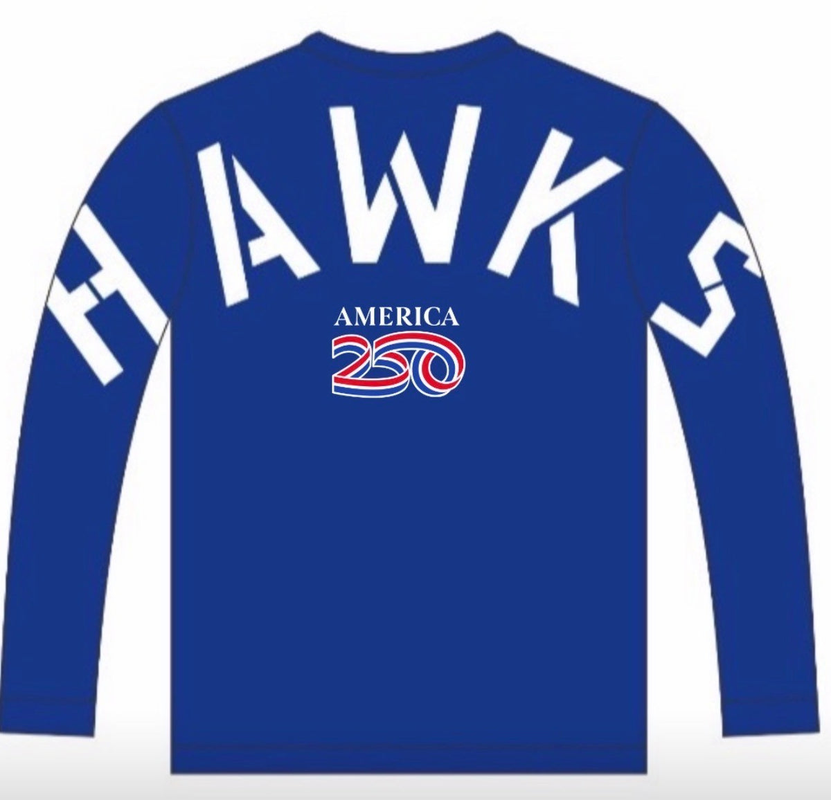26-27 USA 250th Anniversary Edition HAWKS Blue Crewneck