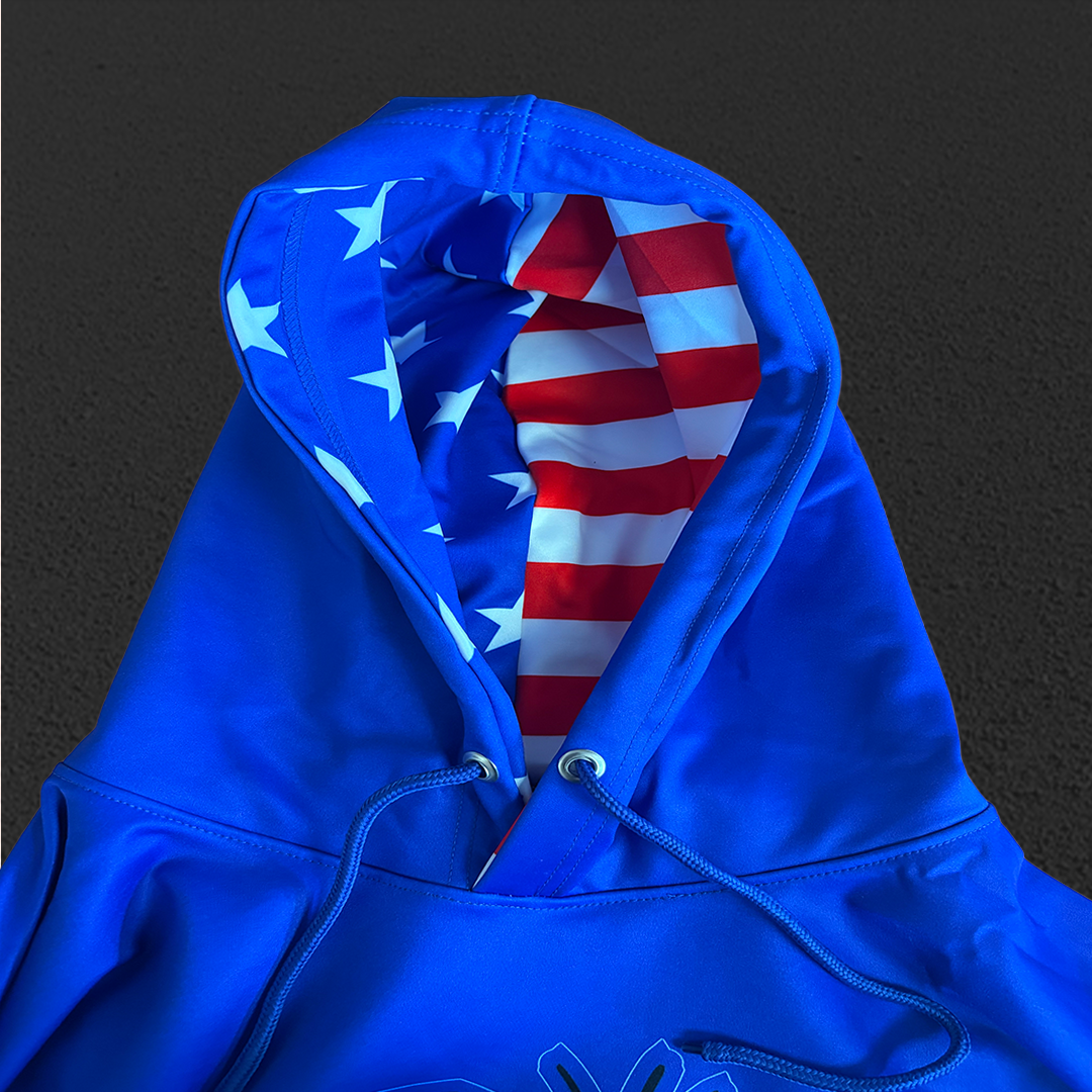 26-27 USA 250th Anniversary Edition TOMAHAWKS Logo BLUE Hoodie