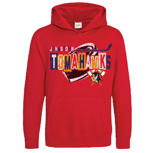 Red Distressed Youth Hoodie