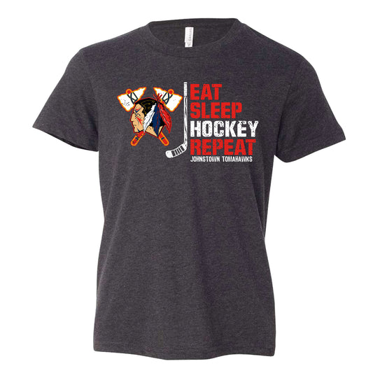 YOUTH "EAT SLEEP HOCKEY" SS TEE