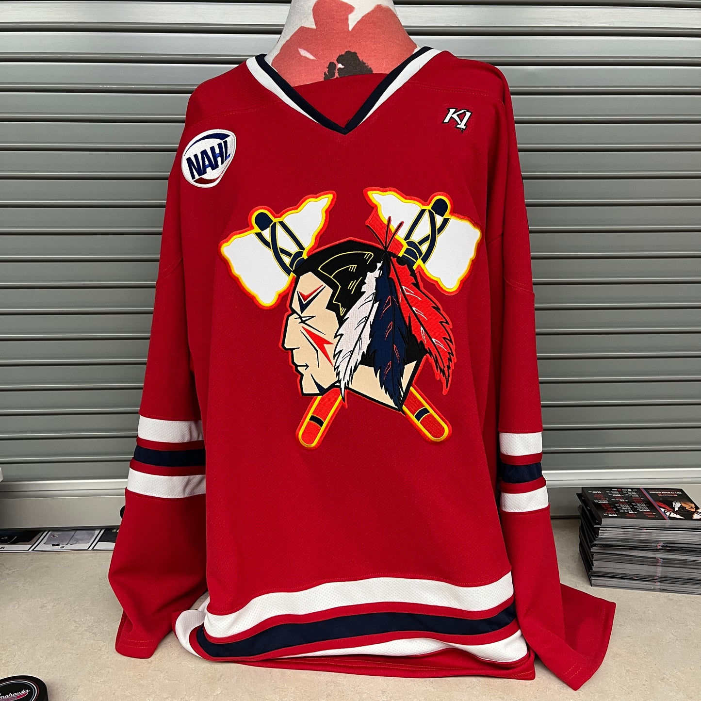 Red Johnstown Tomahawks Jersey